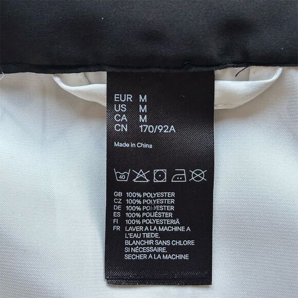 H&M Women's M Black & White Geometric Kimono Robe - Picture 2 of 7